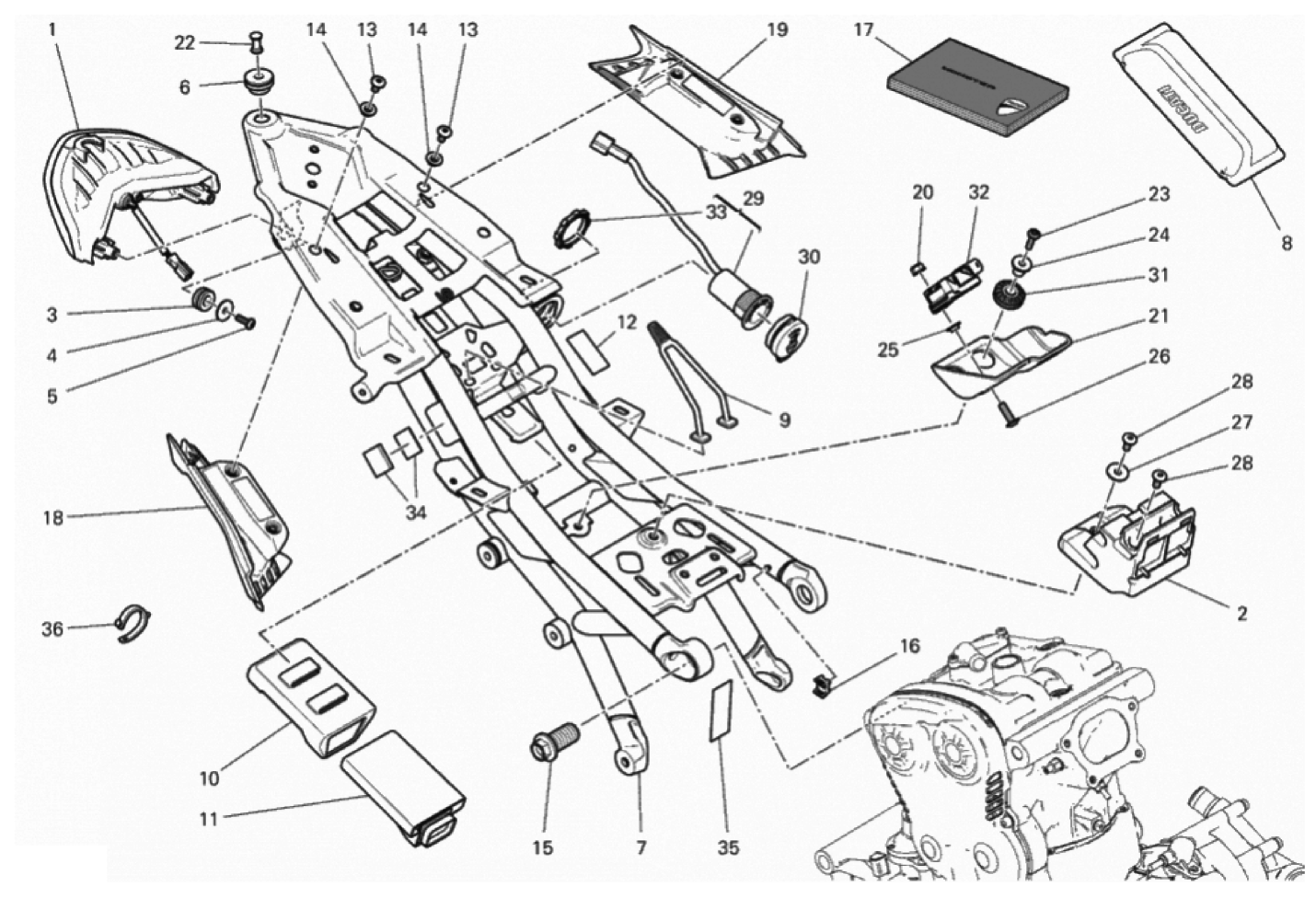 REAR FRAME COMP.
