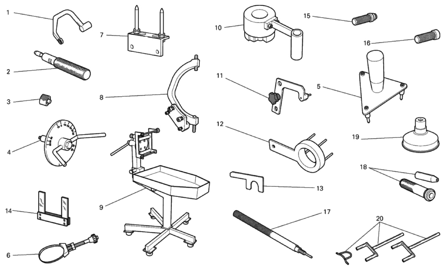 WORKSHOP SERVICE TOOLS, ENGINE