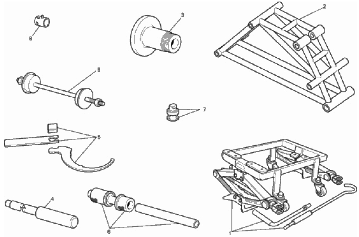 WORKSHOP SERVICE TOOLS, FRAME