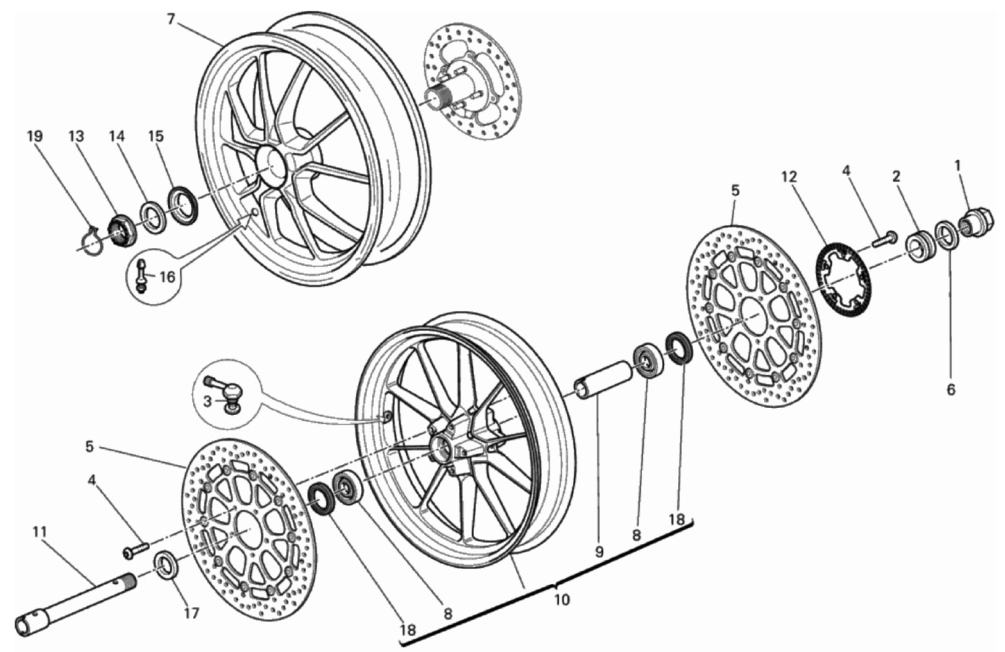 FRONT & REAR WHEEL