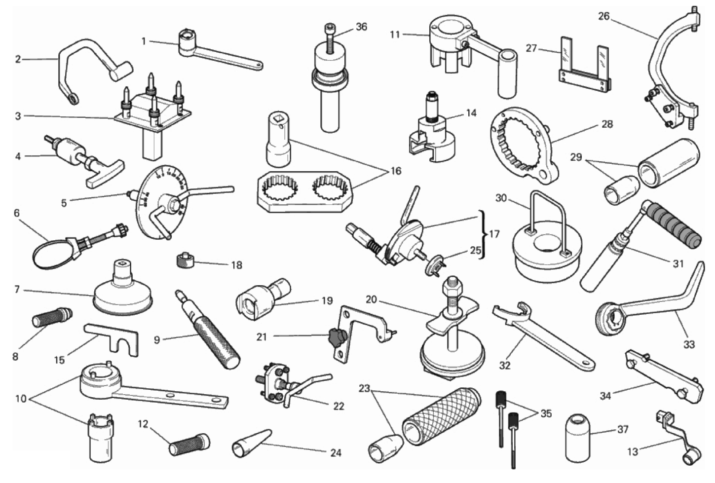 WORKSHOP SERVICE TOOLS, ENGINE
