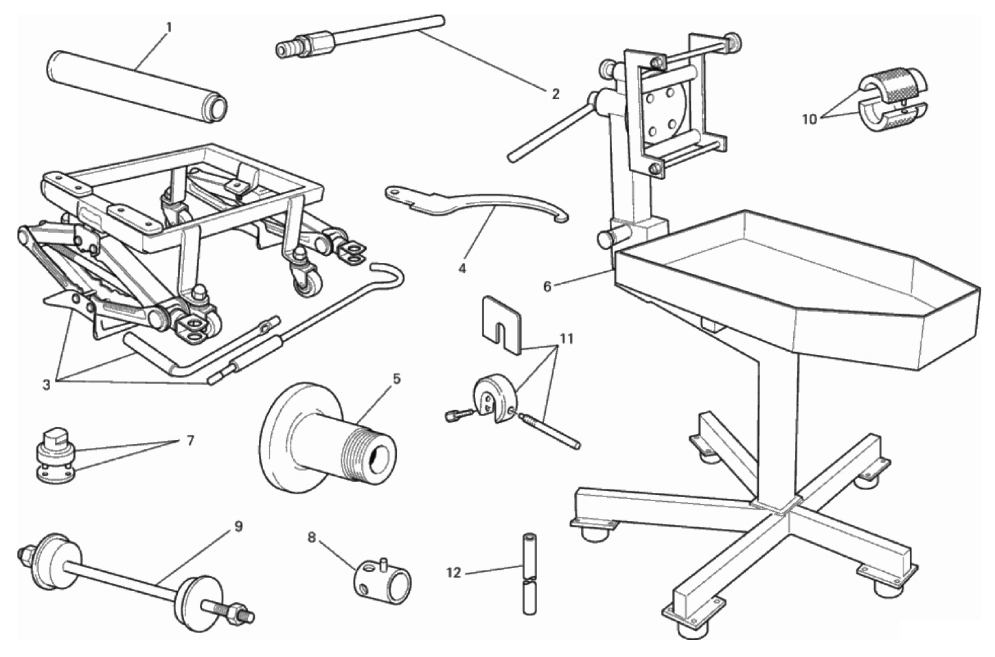 WORKSHOP SERVICE TOOLS, FRAME