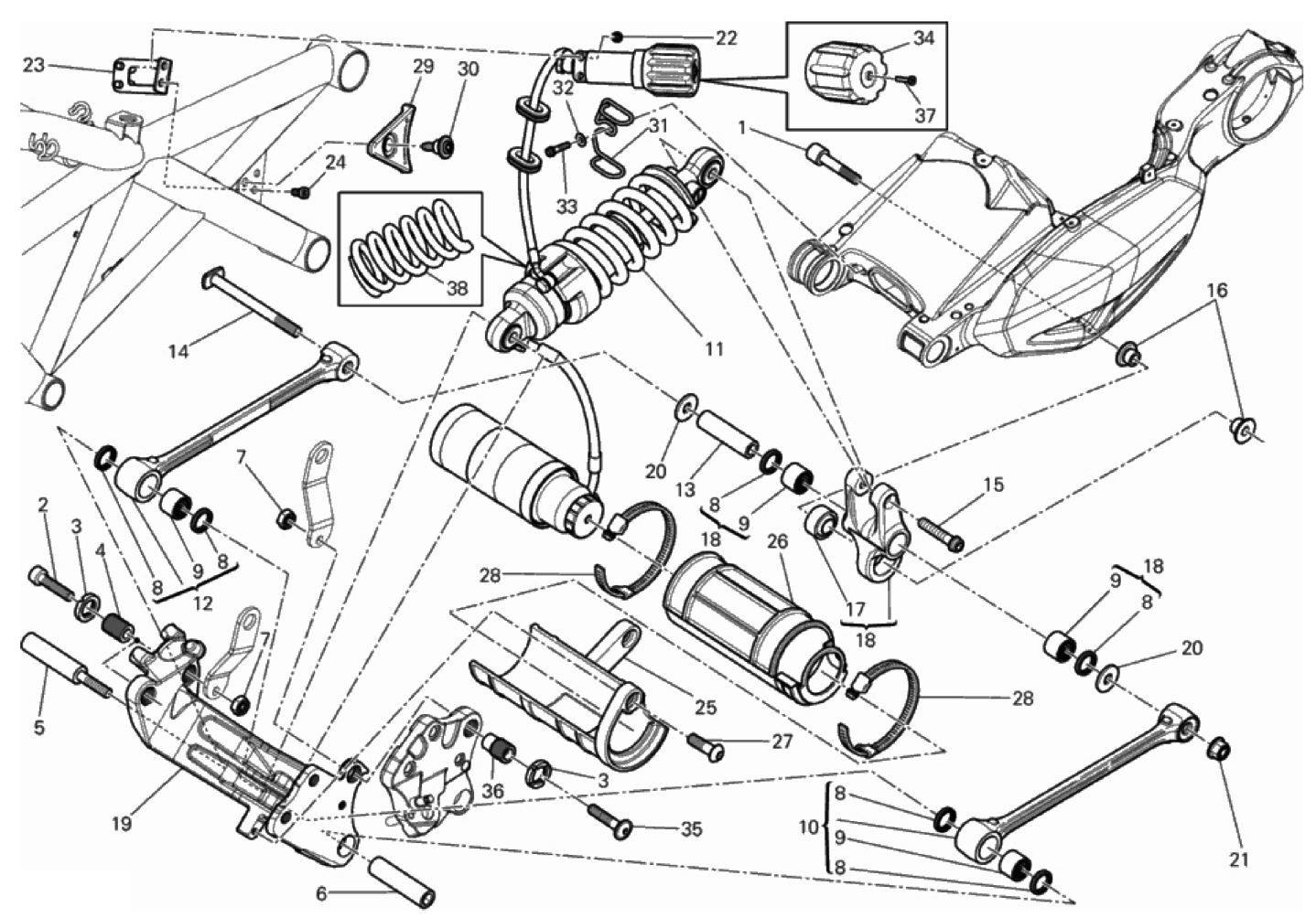 REAR SHOCK ABSORBER 