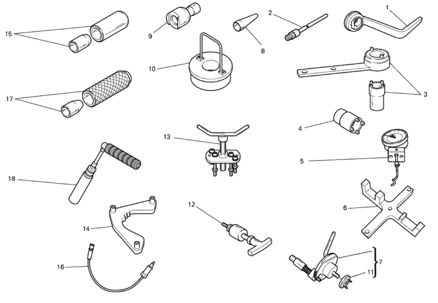 WORKSHOP SERVICE TOOLS, ENGINE