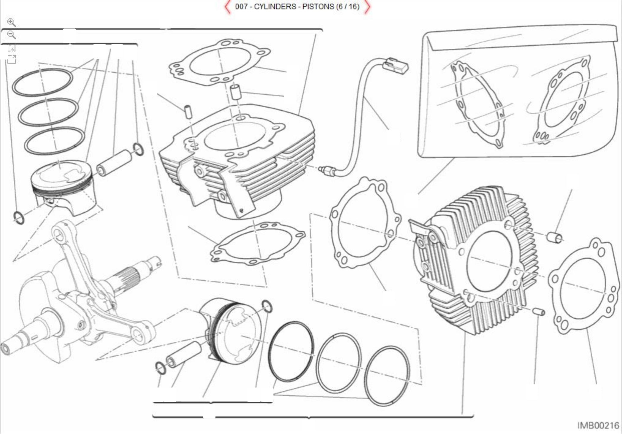 Cylinders pistons