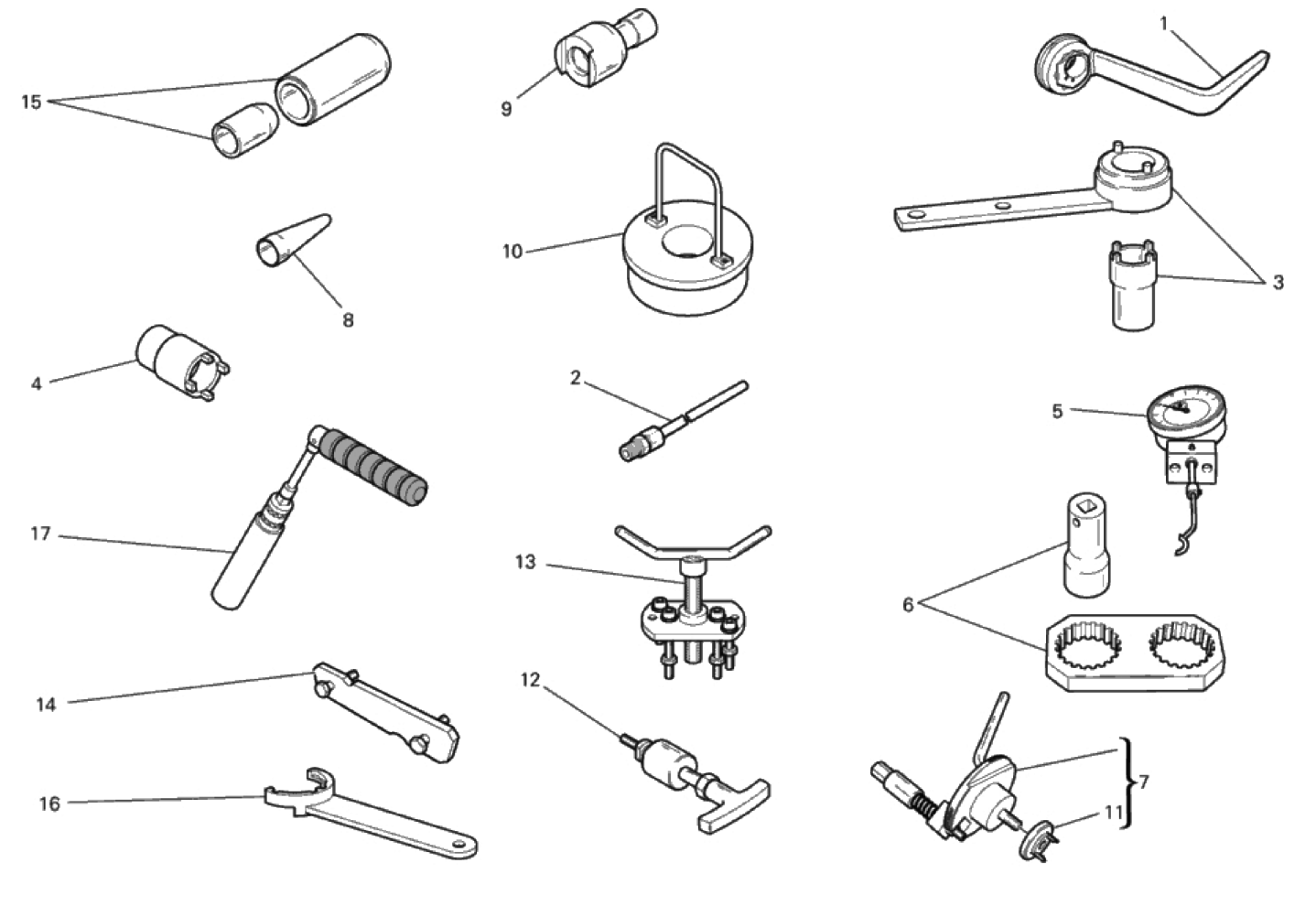 WORKSHOP SERVICE TOOLS, ENGINE