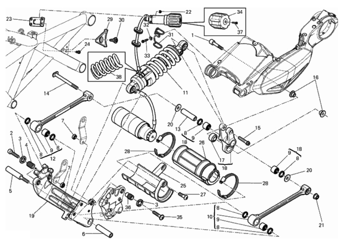 REAR SHOCK ABSORBER 