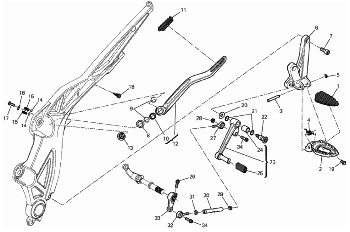 FOOTRESTS, LEFT 