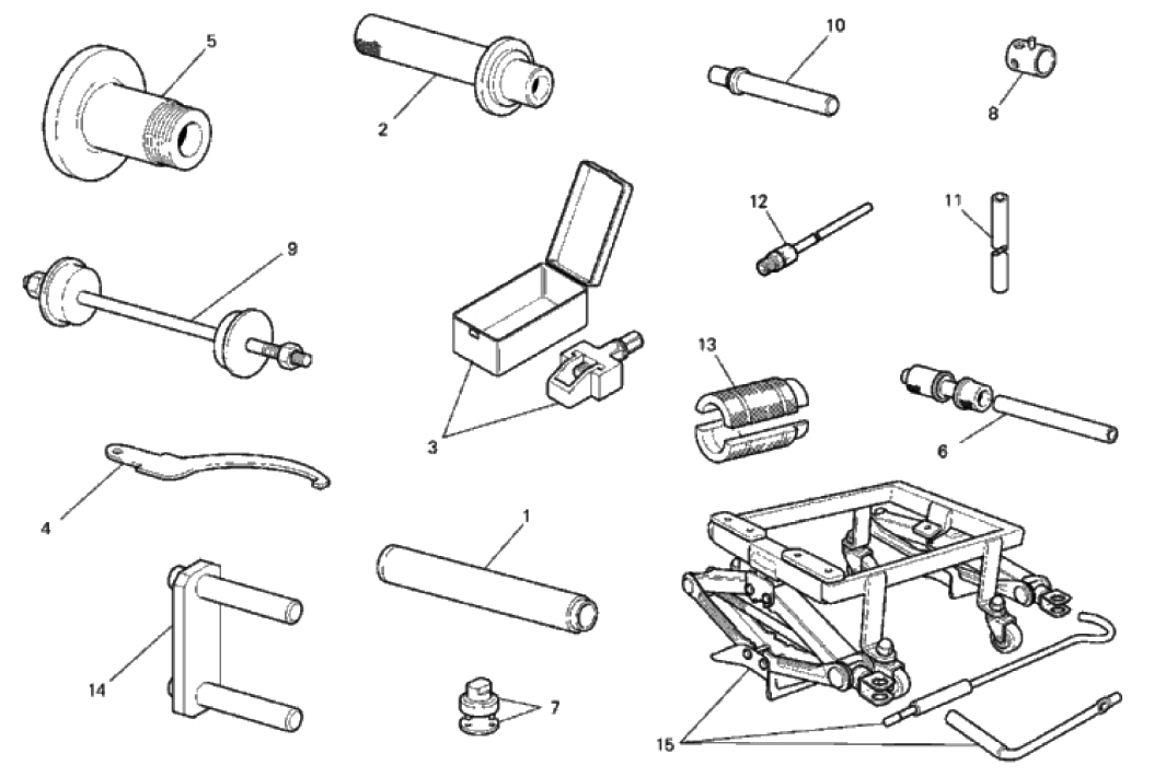 WORKSHOP SERVICE TOOLS, FRAME 