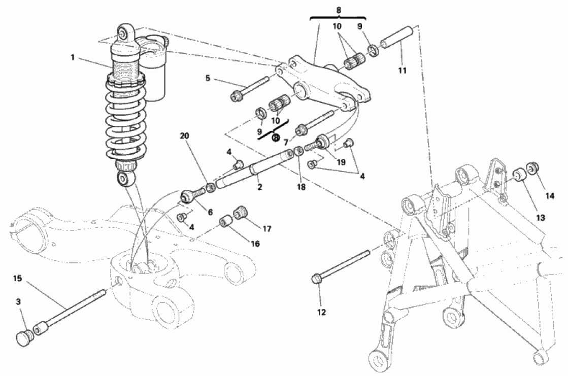 REAR SHOCK ABSORBER 