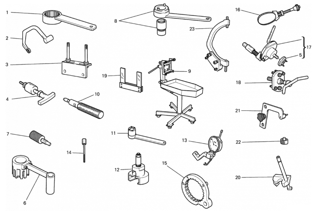 WORKSHOP SERVICE TOOLS, ENGINE 