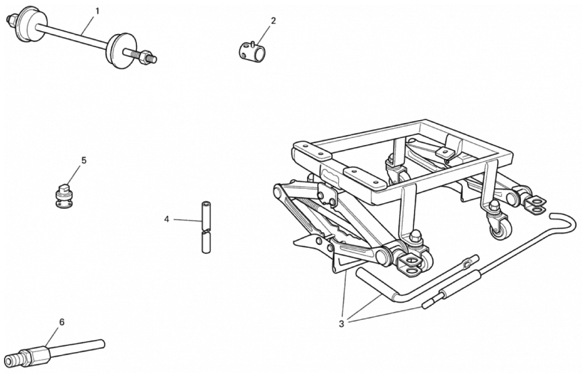 WORKSHOP SERVICE TOOLS, FRAME 