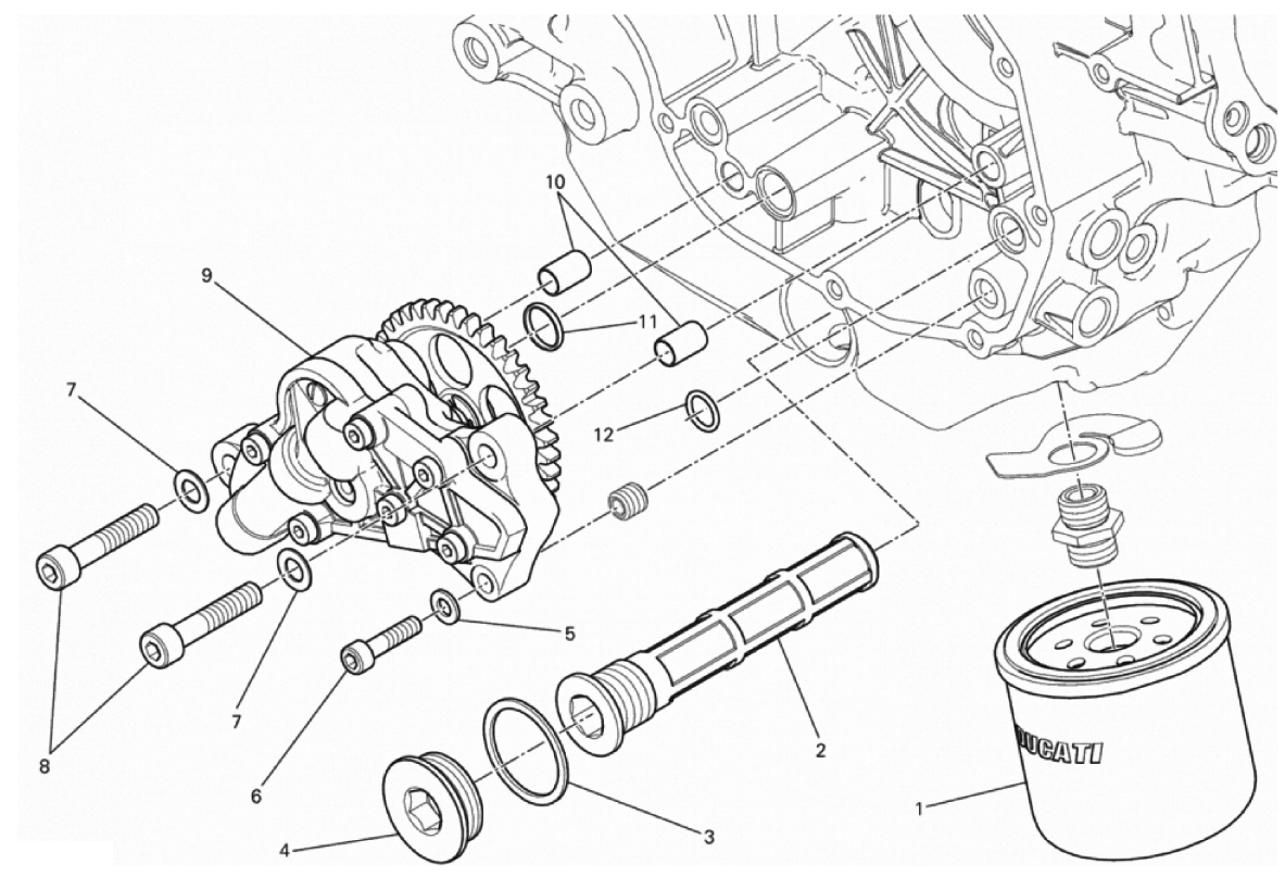 FILTERS AND OIL PUMP 