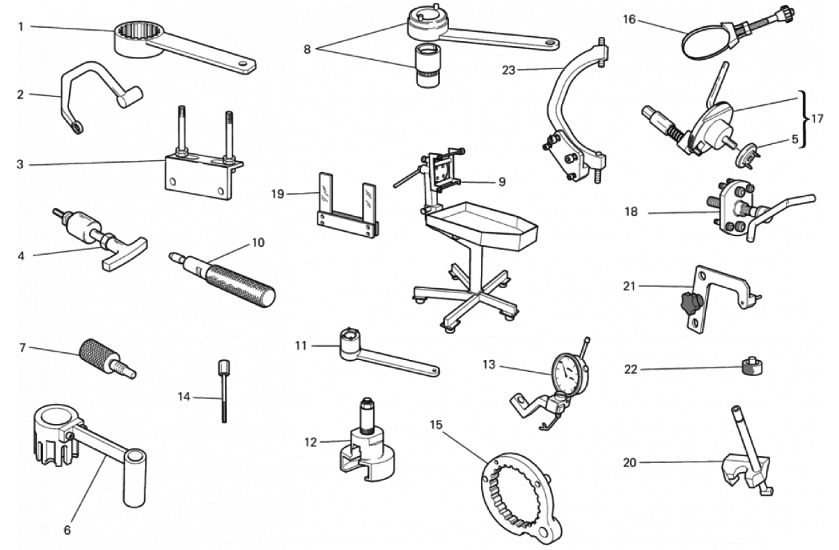 WORKSHOP SERVICE TOOLS, ENGINE 