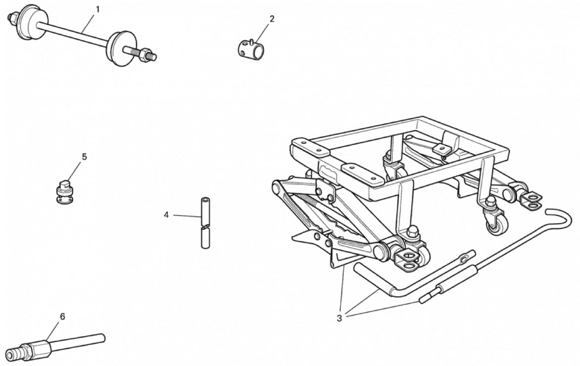 WORKSHOP SERVICE TOOLS, FRAME 