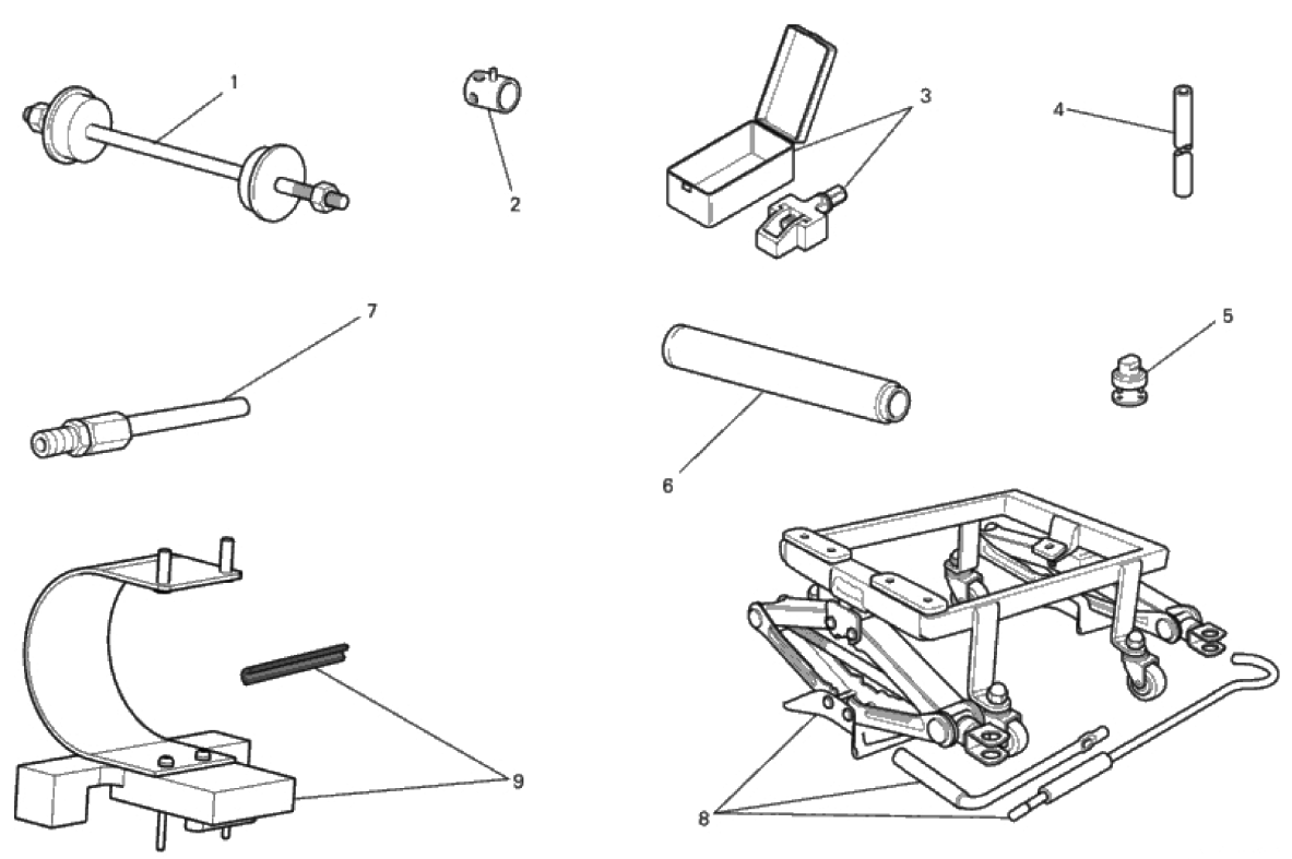 WORKSHOP SERVICE TOOLS, FRAME 