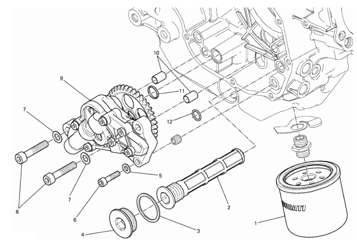 FILTERS AND OIL PUMP 
