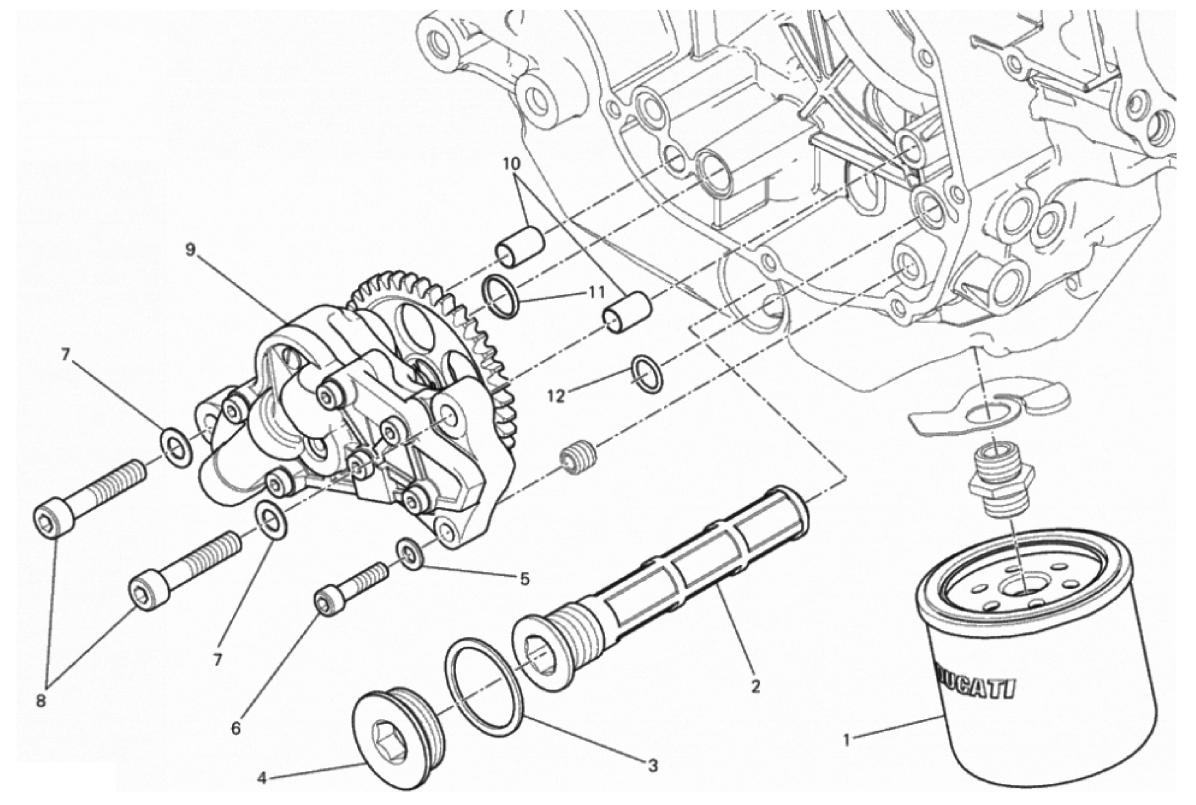 FILTERS AND OIL PUMP 