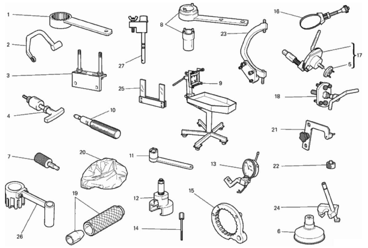 WORKSHOP SERVICE TOOLS, ENGINE