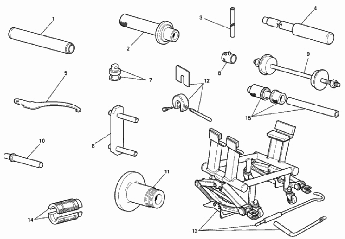 WORKSHOP SERVICE TOOLS, FRAME 