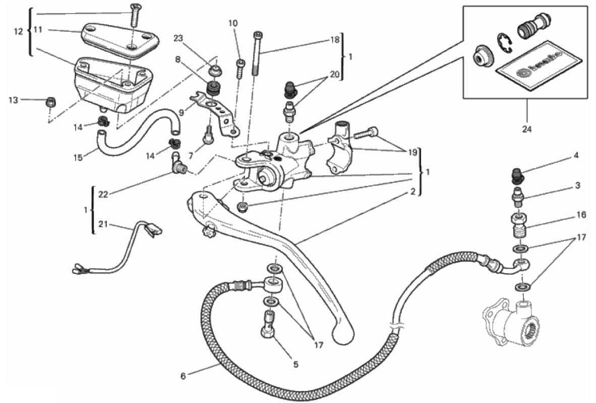 CLUTCH MASTER CYLINDER (4/22)