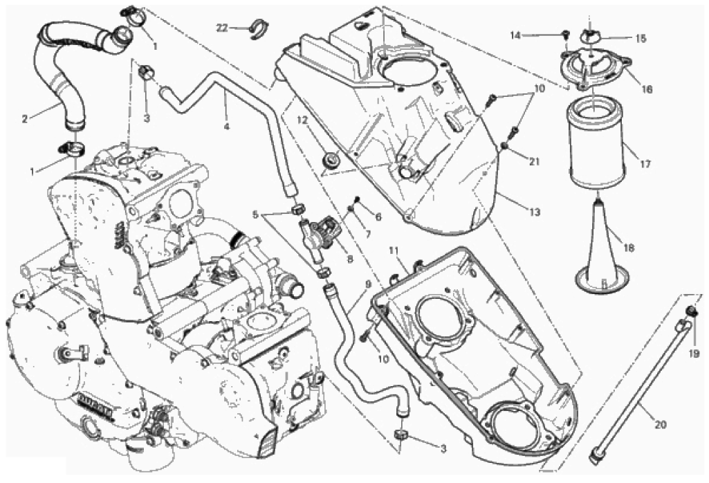 AIR INTAKE - OIL BREATHER 