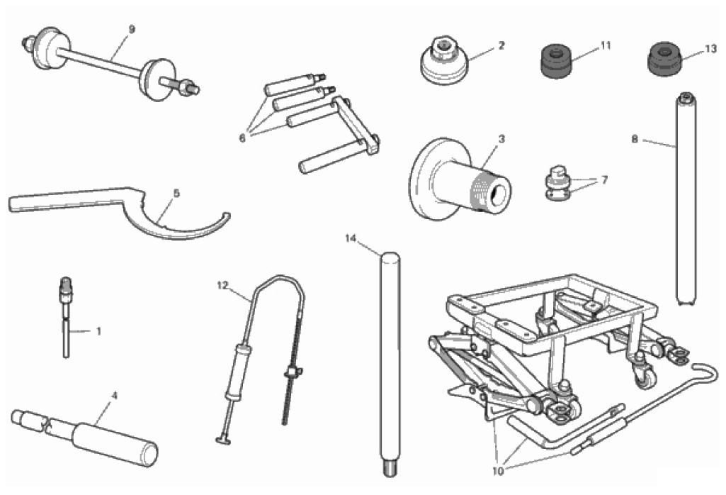 WORKSHOP SERVICE TOOLS (FRAME) 