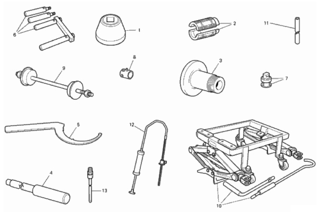 WORKSHOP SERVICE TOOLS (FRAME) 