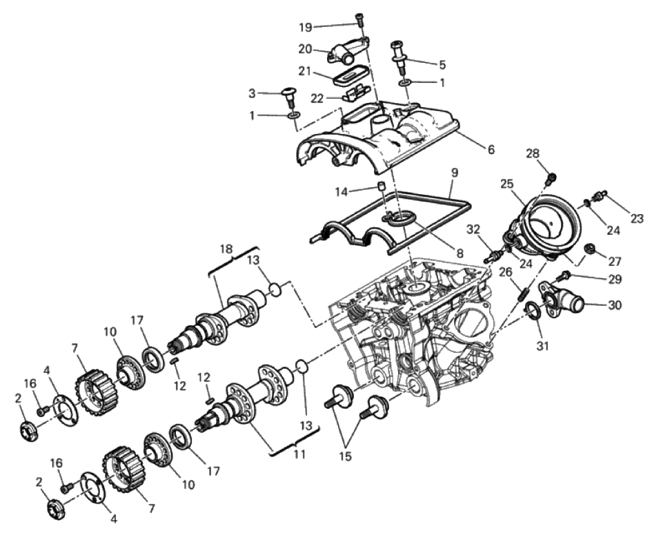 VERTICAL CYLINDER HEAD - TIMING 