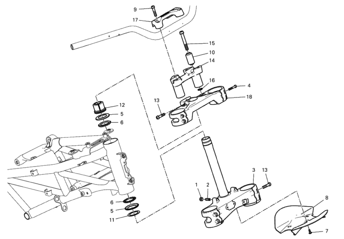 STEERING HEAD BASE ASSEMBLY 