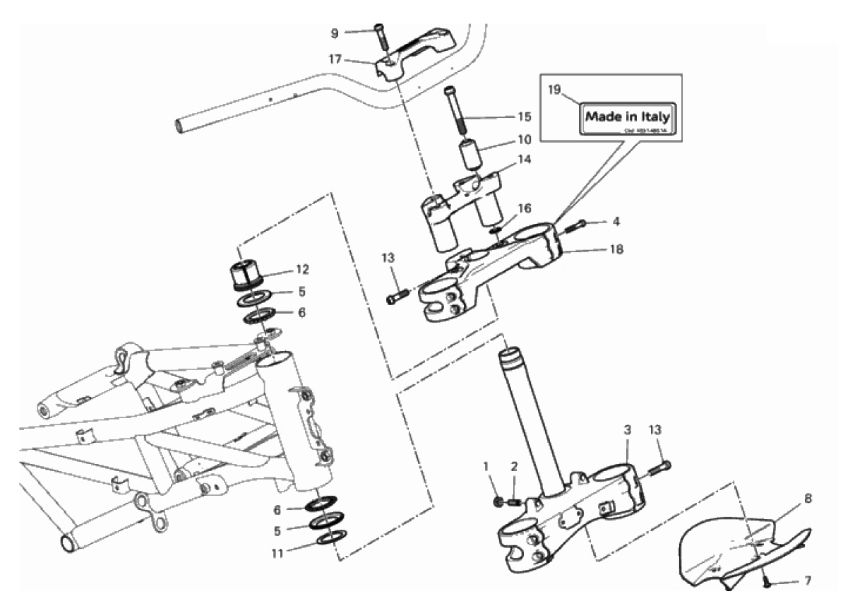 STEERING HEAD BASE ASSEMBLY 