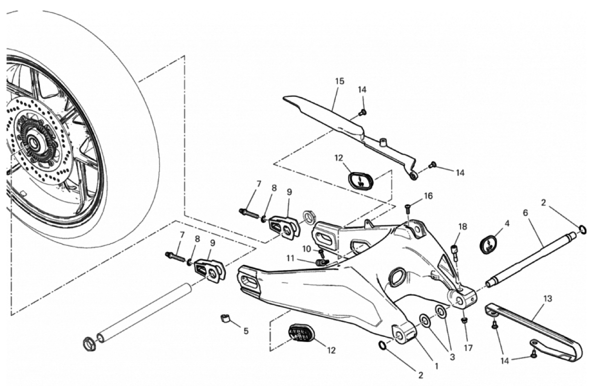 REAR SWINGING ARM 