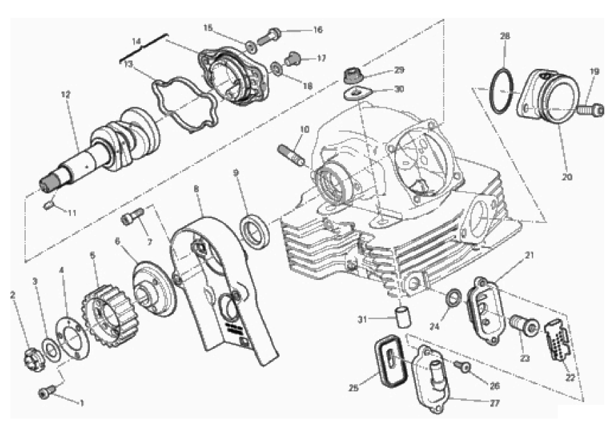 VERTICAL CYLINDER HEAD - TIMING 