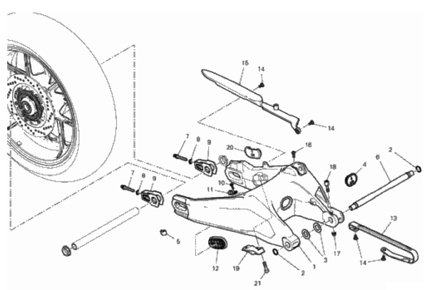 REAR SWINGING ARM 