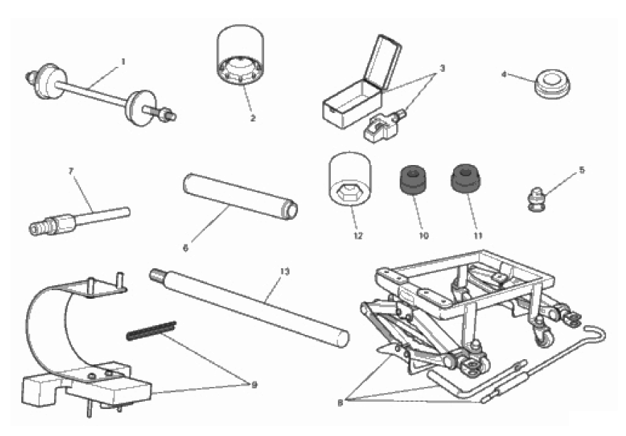 WORKSHOP SERVICE TOOLS, FRAME 