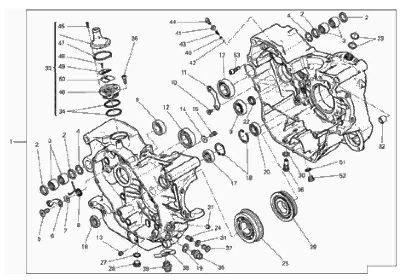 HALF-CRANKCASES PAIR 