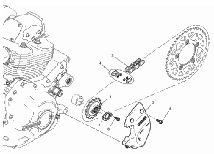 FRONT SPROCKET - CHAIN 