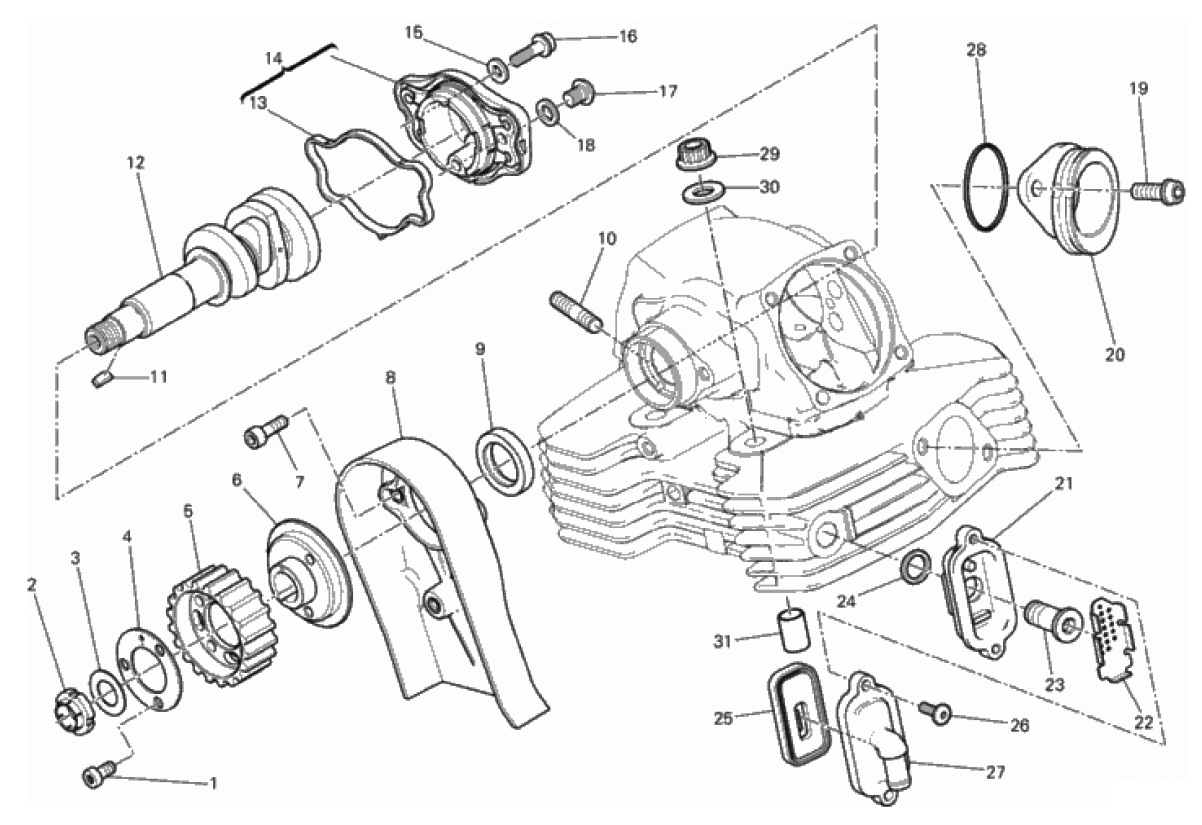 VERTICAL CYLINDER HEAD - TIMING 