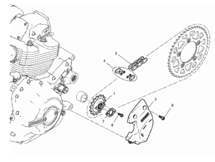 FRONT SPROCKET - CHAIN 