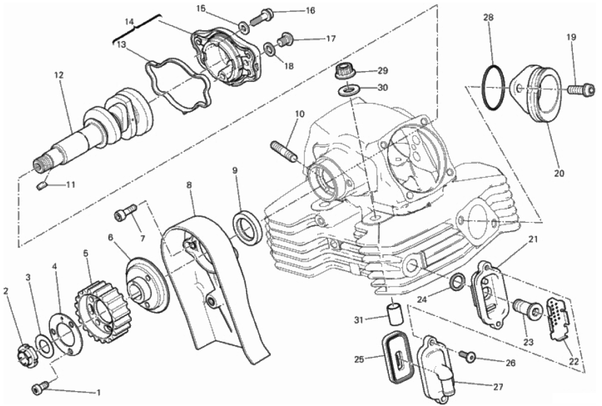 VERTICAL CYLINDER HEAD - TIMING 