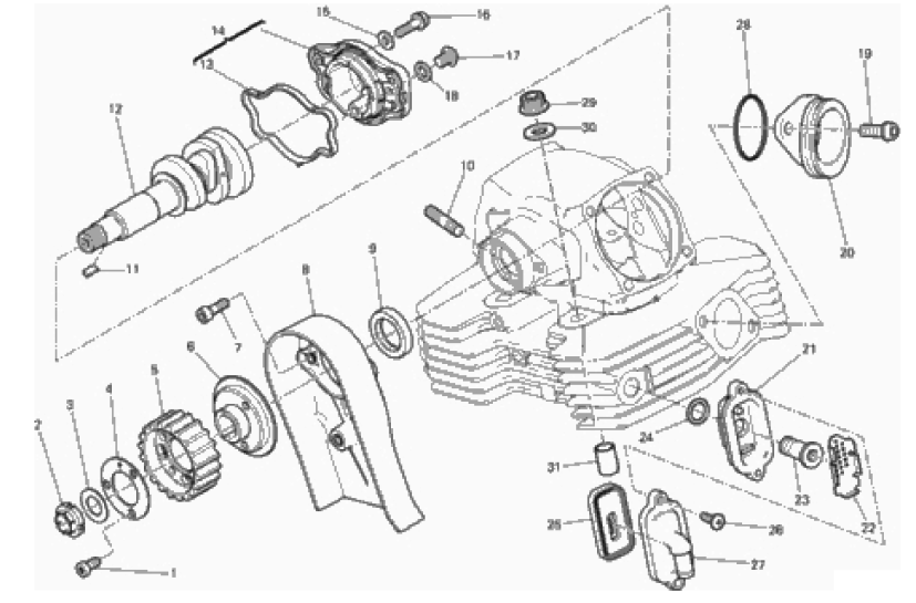 VERTICAL CYLINDER HEAD - TIMING 