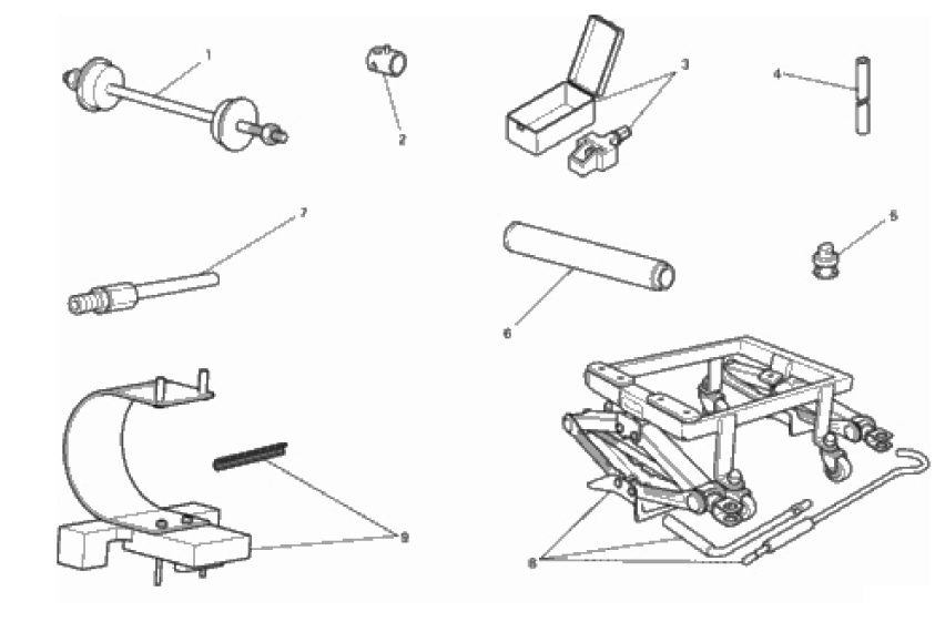 WORKSHOP SERVICE TOOLS, FRAME 