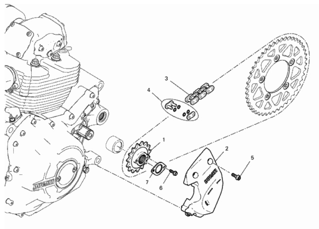 FRONT SPROCKET - CHAIN 