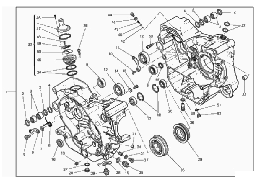 HALF-CRANKCASES PAIR 