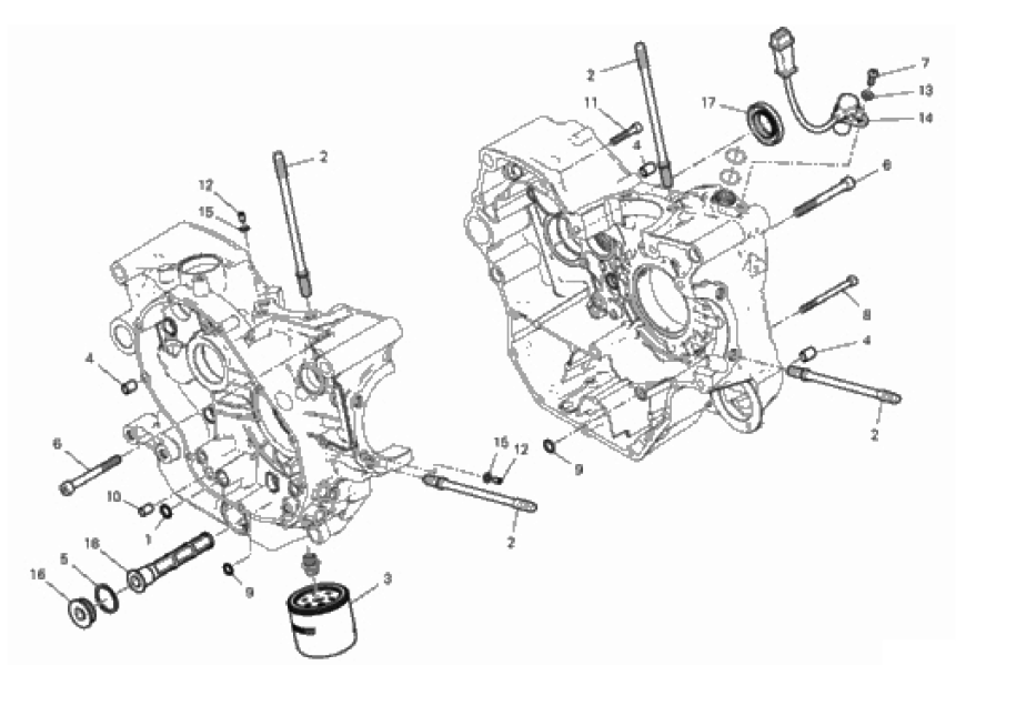 HALF-CRANKCASES PAIR 