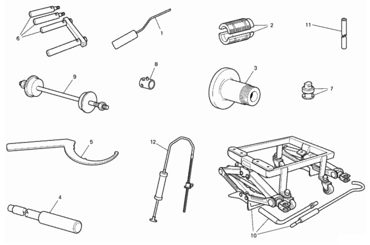 WORKSHOP SERVICE TOOLS (FRAME) 