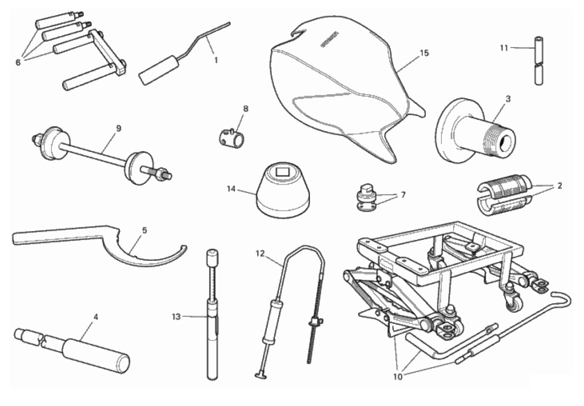 WORKSHOP SERVICE TOOLS, FRAME 