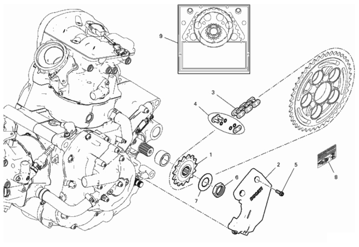 FRONT SPROCKET - CHAIN 