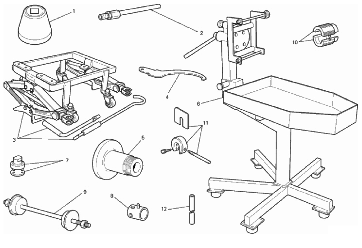 WORKSHOP SERVICE TOOLS (FRAME) 