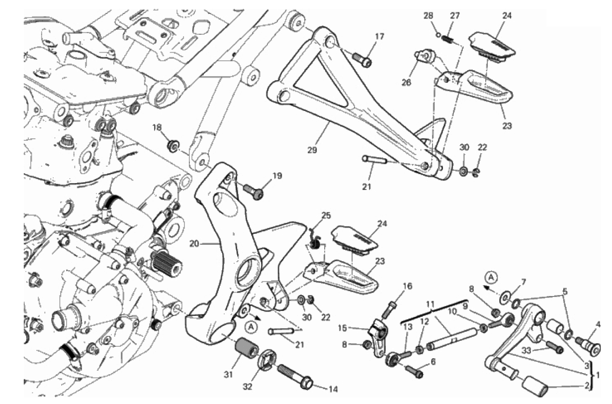 FOOTRESTS, LEFT 